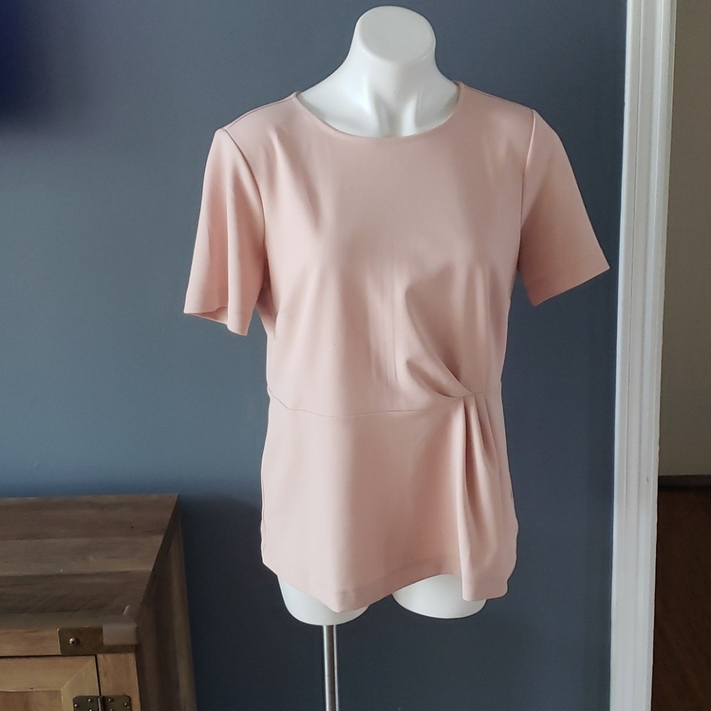 Ann Taylor Pink Peplum Top